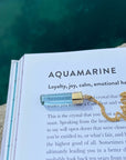 Aquamarine Amulet with 14K Yellow Gold Cap