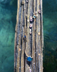 Chain Necklace With Gemstone Water Droplets