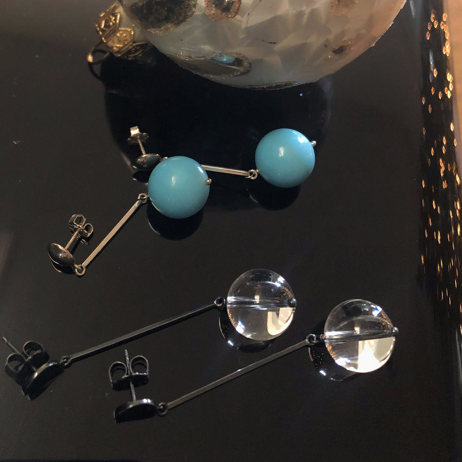 Crystal Ball Earrings