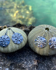 Sea Urchin Disc Earrings