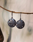 Sea Urchin Disc Earrings