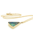 Opal Triangle Pendant