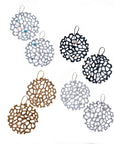 Sea Fan Earrings With Gemstone Bubbles