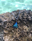 Opal Triangle Pendant