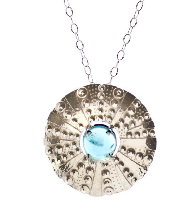 Sea Urchin Pendant With Cabochon