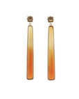 Sunset Chalcedony Long Bar Earrings