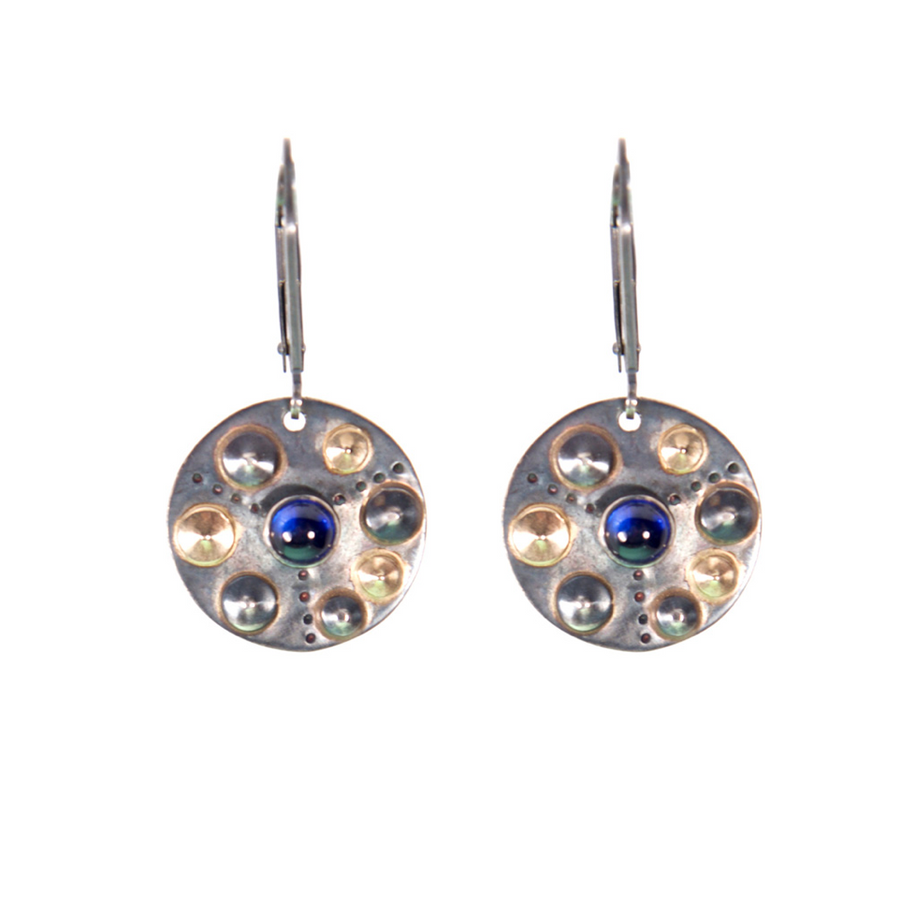 Double-Sided Sea Urchin Disc Earrings