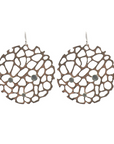 Sea Fan Earrings With Gemstone Bubbles