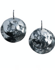 Silver Dollar Double Disc Earrings