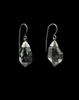 Herkimer Diamond Earrings With Sterling Cap