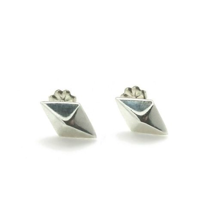 Diamond-Shaped Post Earrings