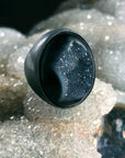 Black Drusy Ring